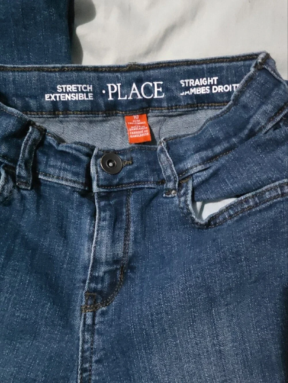 5 Pack Mixed Kids Jeans Pack - Blue/Black  Khaki Denim 10slim